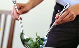 Salmon Cakes
With Arugula Salad