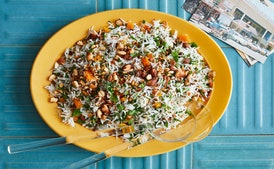 Rice with Parsley, Almonds, and Apricots