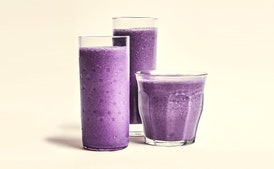 Blueberry, Lime, and Cashew Smoothies