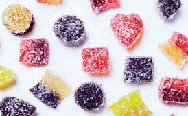 Boozy Grapefruit-Pomegranate Gummy Candies