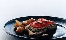 Broiled Bluefish with Tomato and Herbs