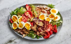 Warm Chicken Salad with Asparagus and Creamy Dill Dressing