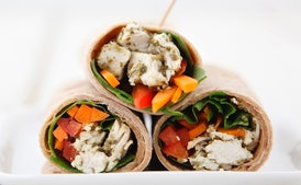 Chicken Pesto Wraps