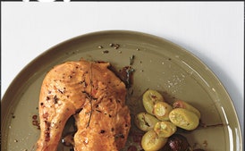 Chicken with Roasted Grapes and Shallots