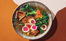 Crispy Tofu in Shiitake Broth