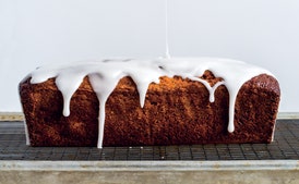 Grapefruit–Poppy Seed Loaf Cake with Yogurt Glaze