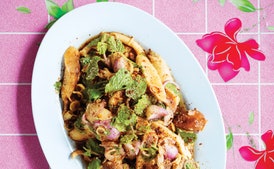 Het Paa Naam Tok (Isaan-style Forest Mushroom Salad)