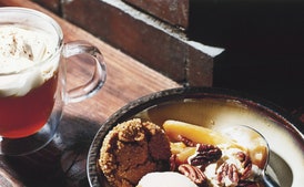 Honey-Caramel Ice Cream Sundaes with Apples