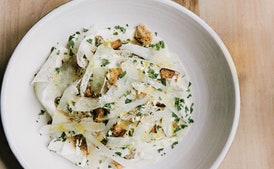 Kohlrabi Caesar Salad