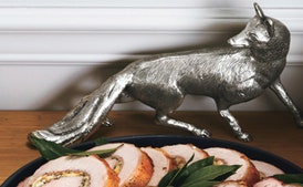 Lemon-and Prosciutto-Stuffed Pork Loin Roast with Broccolini