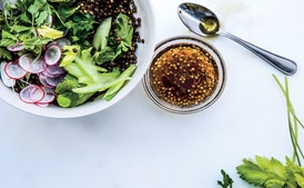 Marinated Lentils with Crunchy Vegetables