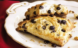 Meyer Lemon and Dried Blueberry Scones