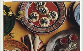 Mini Tortillas with Corn Mushrooms and Fresh Tomatillo Salsa