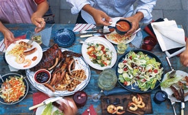 Mixed Grill with Cherry Cola Barbecue Sauce