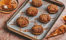 Molasses Sandwich Cookies with Coffee Cream