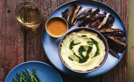 Portobello Steaks with Mashed Celery Root