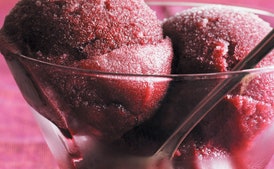 Red Wine-Raspberry Sorbet