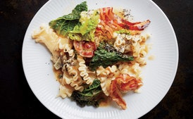 Reginetti with Savoy Cabbage and Pancetta