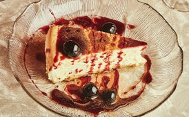 Ricotta Pie with Amarena Cherries