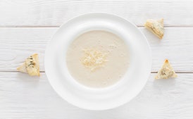 Roasted Garlic and Brie Soup