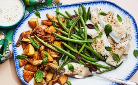 Roasted Niçoise Salad with Halibut