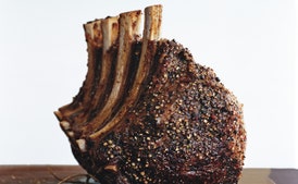 Salt and Pepper Crusted Rib Roast