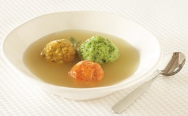 Tomato Matzo Balls