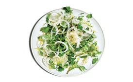 White Onion, Fennel, and Watercress Salad