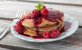 Whole-Wheat Oatmeal Pancakes