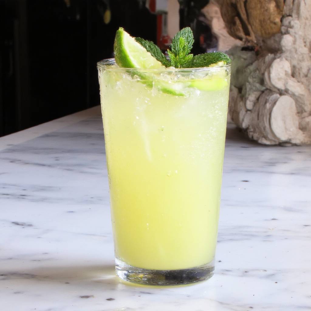 Lime Vodka Seltzer Cocktail
